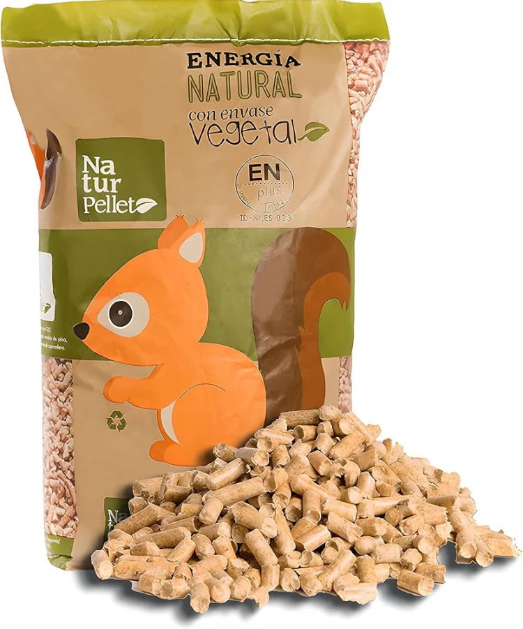 80A191EA-53D8-4AC2-82D2-81A056A512FE Pellets (España) – Lote 30 sacos (450 kg) – Madera natural - Imagen 1